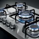 Placa de Cocina Electrolux a Gas 5 Hornallas Inox. 75cm