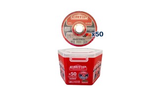Disco de Corte Acero Inox Emtop EACD 115mm 1mm x50u Disco de Corte Acero Inox Emtop EACD 115mm 1mm x50u