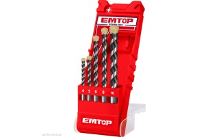 Mechas Emtop ECDB para Concreto 5pzs 4-10mm Mechas Emtop ECDB para Concreto 5pzs 4-10mm
