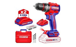 Taladro Percutor a Batería Emtop ECIDL 13mm 20V 55Nm