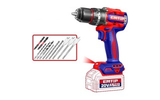Taladro Percutor a Batería Emtop ECIDL209681 13mm 20V Taladro Percutor a Batería Emtop ECIDL209681 13mm 20V