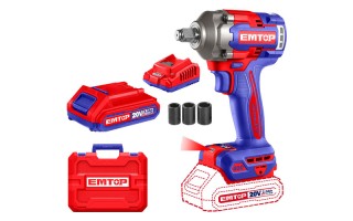 Llave de Impacto a Batería Emtop ECIW enc.1/2'' 400Nm Llave de Impacto a Batería Emtop ECIW enc.1/2'' 400Nm