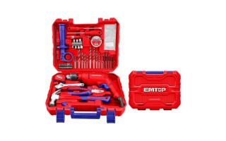 Taladro y Herramientas Emtop EEDK12201 122pzs Taladro y Herramientas Emtop EEDK12201 122pzs