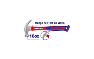 Martillo c/ Uña Curva Emtop EHAMCH1601 16oz (450g) Martillo c/ Uña Curva Emtop EHAMCH1601 16oz (450g)