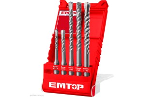 Mechas Emtop EHDR para Concreto SDS Plus 5pzs Mechas Emtop EHDR para Concreto SDS Plus 5pzs