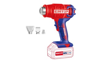 Pistola de Calor a Batería Emtop EHGN 550°C 20V SIN BAT Pistola de Calor a Batería Emtop EHGN 550°C 20V SIN BAT