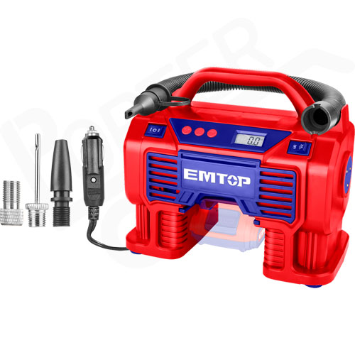 Inflador a Batería Emtop ELAC 160psi 20V (SIN BAT)