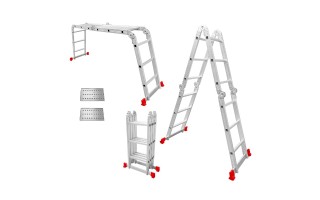Escalera Multiusos Emtop ELAD4431 Aluminio 3,3m 12pel. Escalera Multiusos Emtop ELAD4431 Aluminio 3,3m 12pel.