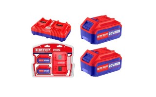 Cargador y Baterías para Herramientas Emtop 20V 5.0Ah Cargador y Baterías para Herramientas Emtop 20V 5.0Ah