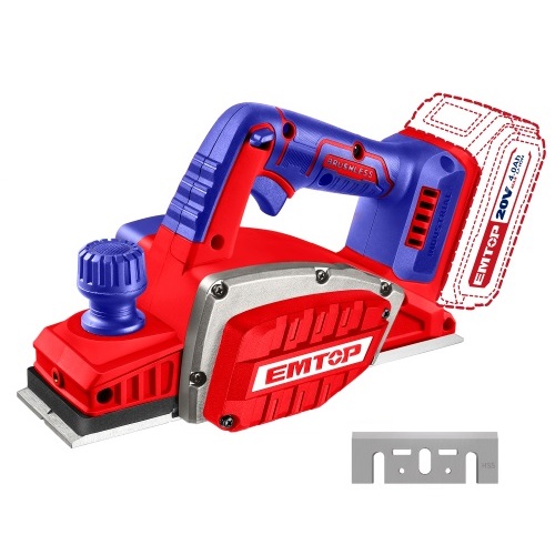 Cepillo a Batería Emtop ELCR20401 20V (SIN BAT)