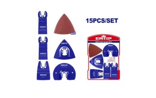 Accesorios para Multiherramienta Oscilante Emtop 15pzs Accesorios para Multiherramienta Oscilante Emtop 15pzs