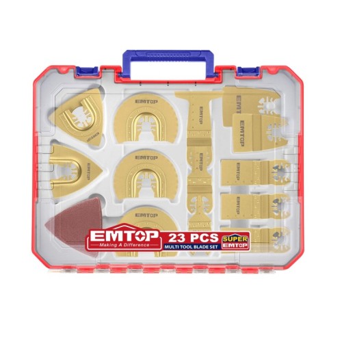 Accesorios para Multiherramienta Oscilante Emtop 23pzs