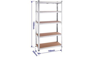 Estante Emtop EMTS1A73 Metálico 5 Repisas 70x30x150cm Estante Emtop EMTS1A73 Metálico 5 Repisas 70x30x150cm