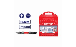 Puntas de Impacto Emtop ESBTMHL133 65mm PH2+SL6 x10u Puntas de Impacto Emtop ESBTMHL133 65mm PH2+SL6 x10u