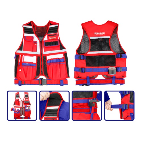 Chaleco Porta Herramientas Emtop ETVT1701 14 Comp.