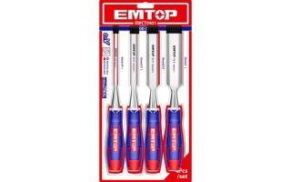Formones Emtop EWCT 4pzs 6-25mm Formones Emtop EWCT 4pzs 6-25mm