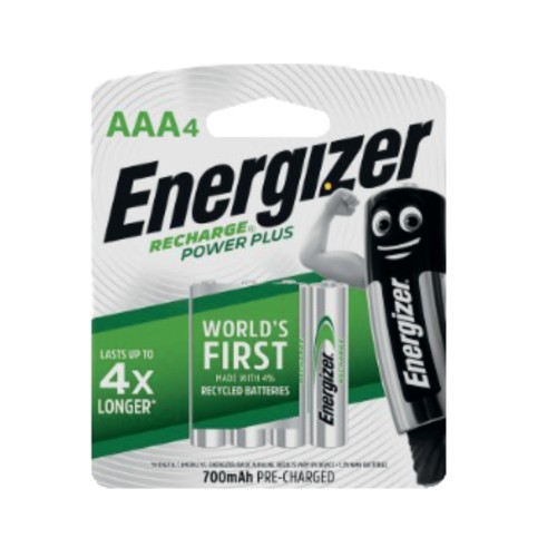 Pilas Recargables Energizer Power Plus NH12 AAA x4u