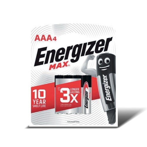 Pilas Energizer Max e92 Alcalina AAA x4u