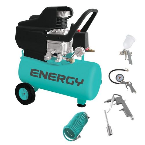 Compresor de Aire Energy C40 40L 1500W + Accesorios