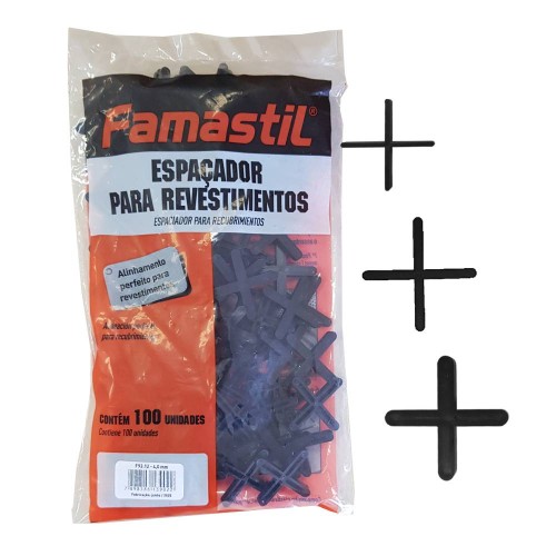 Separadores de Pisos y Azulejos Famastil F93.08 1mm 100u Separadores de Pisos y Azulejos Famastil F93.08 1mm 100u