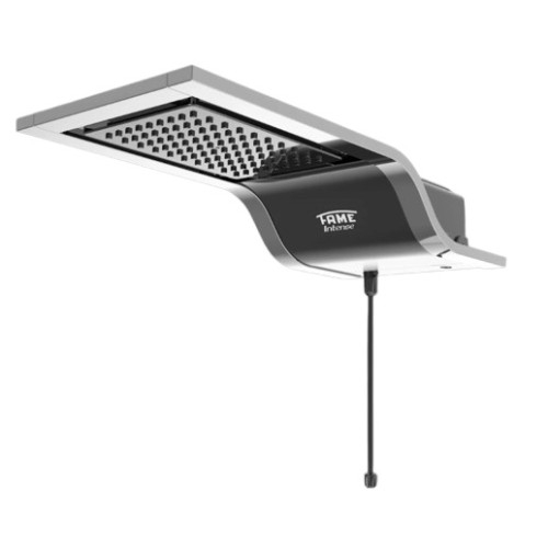 Ducha Eléctrica Fame Intense 4475 7800W Negro Cromado