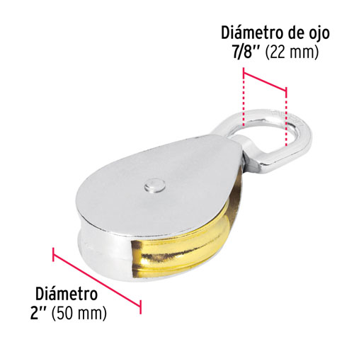 Polea Fiero 44116 2" 90kg