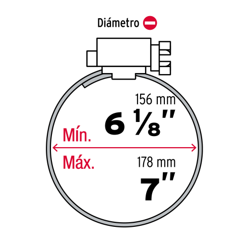 Abrazaderas sin Fin Fiero 44254 7'' 178mm x5u