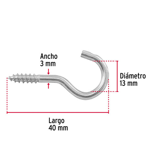 Pitón Abierto Fiero 44378 18x50mm 144u