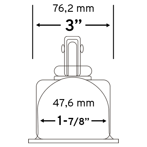 Enganche de Remolque Fiero 44443 p/ Bola 1.7/8" 907Kg