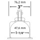 Enganche de Remolque Fiero 44443 p/ Bola 1.7/8" 907Kg