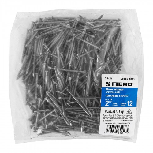 Clavos para Madera Fiero 45021 50mm 1kg (420u)