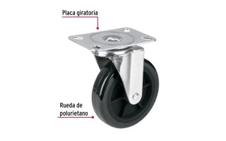 Rueda Fiero 46229 Placa Giratoria 125mm