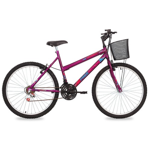 Bicicleta Free Action Donna Aro 26'' Violeta c/ Canasta