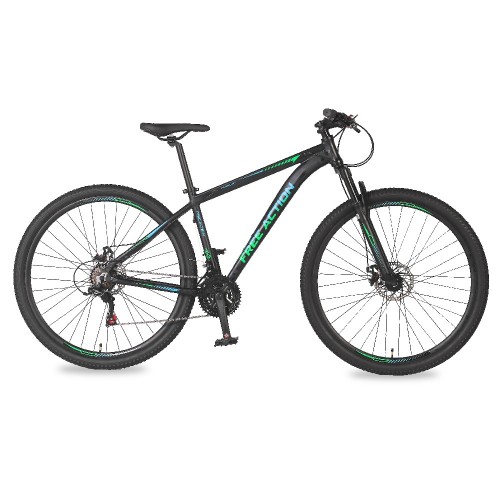 Bicicleta Free Action Flexus 3.0 Aro 29'' Gris/Verde