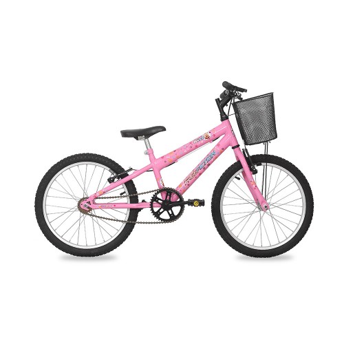 Bicicleta Free Action Kiss K20 Aro 20'' Rosa c/ Canasta