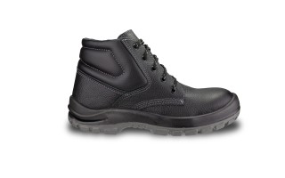 Botin Fujiwara Punta Acero con Cordón Cuero Negro Nº40 Botin Fujiwara Punta Acero con Cordón Cuero Negro Nº40