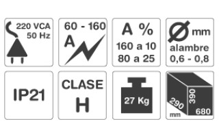 Soldador MIG/MAG Gamma G2032 170A Soldador MIG/MAG Gamma G2032 170A
