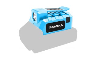 Linterna y Cargador USB a Batería Gamma 20V SIN BAT Linterna y Cargador USB a Batería Gamma 20V SIN BAT