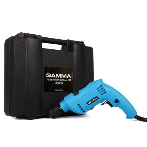 Taladro Gamma G1901K 10mm 650W con Accesorios