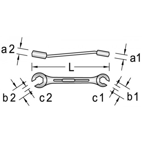 Llave Poligonal Gedore 1B 13x15mm