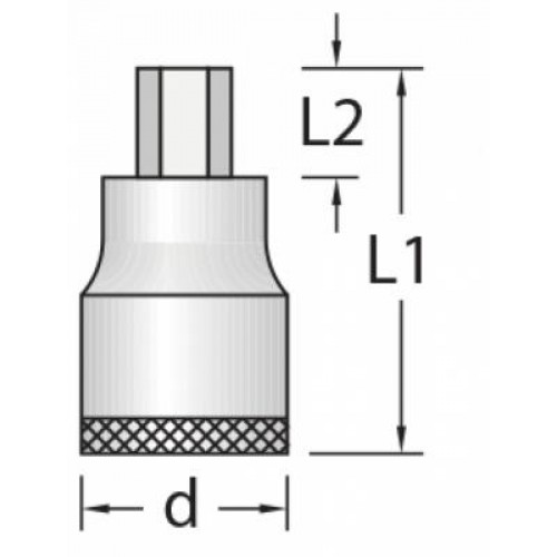 Punta Hex. Allen Gedore IN19 enc.1/2" 9mm