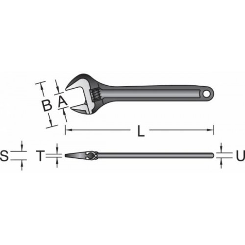 Llave Ajustable Gedore 191G 10" 0-13mm