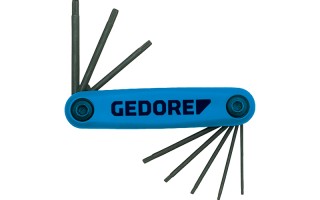 Llaves Torx Gedore 43-TX-SCL Rebatible 8pzs T6-T25 Llaves Torx Gedore 43-TX-SCL Rebatible 8pzs T6-T25