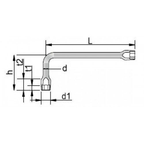 Llave Pipa Hex. Gedore 25B 14mm