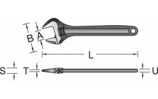 Llave Ajustable Gedore 191G 10" 0-13mm Llave Ajustable Gedore 191G 10" 0-13mm