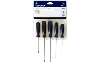 Destornilladores Gedore 150-160-S1 Cruz y Plano 5pzs Destornilladores Gedore 150-160-S1 Cruz y Plano 5pzs