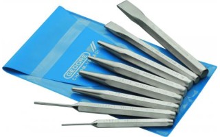 Cincel Corta-Hierro, Punto Centro, Botador Gedore 8pzs Cincel Corta-Hierro, Punto Centro, Botador Gedore 8pzs