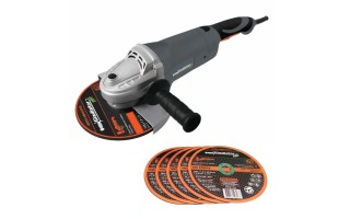 Amoladora Angular Gladiator Pro 180mm 2300W + Discos Amoladora Angular Gladiator Pro 180mm 2300W + Discos