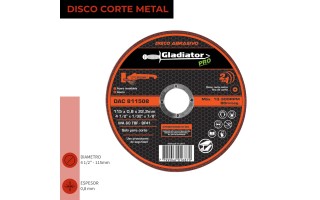 Disco de Corte Metal Gladiator Pro 115mm x 0,8mm Disco de Corte Metal Gladiator Pro 115mm x 0,8mm
