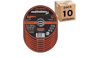 Disco de Corte Metal Gladiator Pro 115mm x 1,0mm x10u Disco de Corte Metal Gladiator Pro 115mm x 1,0mm x10u